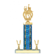 Trophies - #E-Style Volleyball Female Double Action Laurel